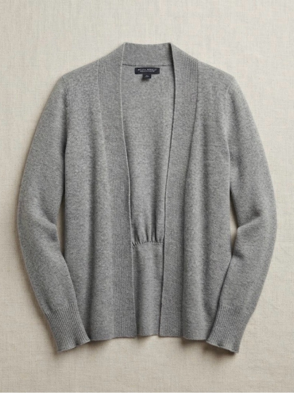 Banana Republic Italian Yarn Wool Cashmere Gathered Back Cardigan - Size M